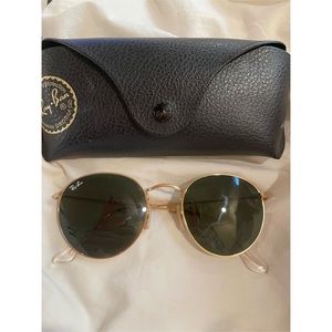 Ray Ban Round Metal Glasses - Size Large